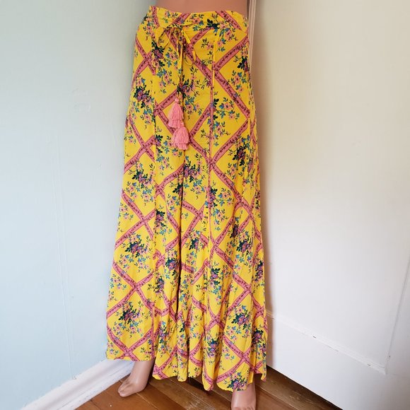 NWT Free People Beautiful Floral Wide leg Pants. - Picture 13 of 14